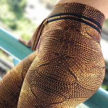 Load image into Gallery viewer, High Waist Royalty Print Fitness Leggings