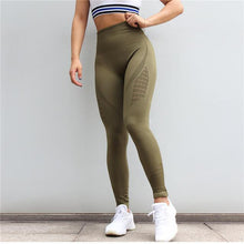 Load image into Gallery viewer, Seamless Mesh Flex Tummy Push Up Leggings