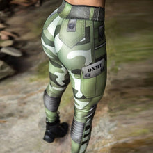 Load image into Gallery viewer, NEW - 3D Jungle Commando Goddess Print Push Up Fitness Leggings