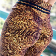 Load image into Gallery viewer, High Waist Mahogany Print Fitness Leggings