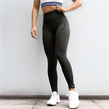 Load image into Gallery viewer, Seamless Mesh Flex Tummy Push Up Leggings