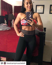 Load image into Gallery viewer, BEST SELLING! - Striped High Waist Pocket Push Up Tummy Control Fitness Leggings