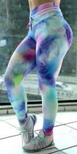 Load image into Gallery viewer, Cotton Candy Print Push Up Workout Leggings
