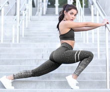 Load image into Gallery viewer, High Waisted Glittered Push Up Workout Leggings
