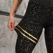 Load image into Gallery viewer, High Waisted Glittered Push Up Workout Leggings
