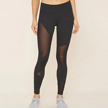 Load image into Gallery viewer, Hot Sale - Black Mesh Splice Push Up Leggings
