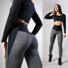 Load image into Gallery viewer, Star Fit Patchwork Workout Leggings
