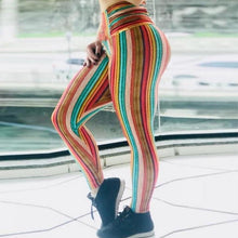 Load image into Gallery viewer, Retro Hippy Striped Leggings
