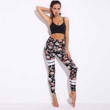 Load image into Gallery viewer, Striped Floral Push Up Leggings
