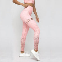 Load image into Gallery viewer, High Waisted Glittered Push Up Workout Leggings
