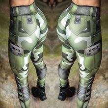 Load image into Gallery viewer, NEW - 3D Jungle Commando Goddess Print Push Up Fitness Leggings
