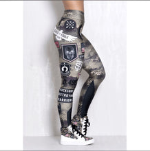 Load image into Gallery viewer, Armed Forces Tummy Control Push Up Print Leggings
