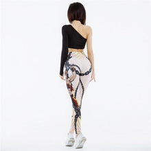 Load image into Gallery viewer, V-Taper Power She Warrior Print Push Up Fitness Leggings
